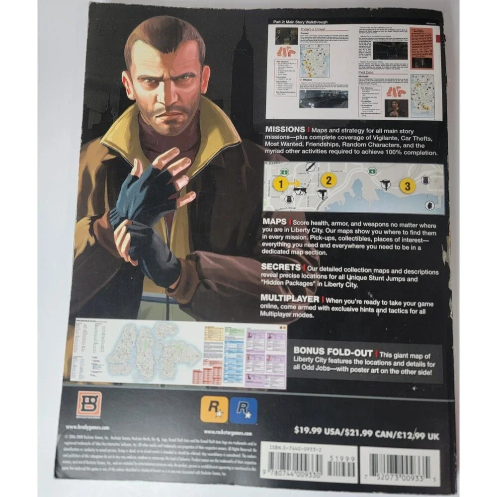 Grand Theft Auto IV Brady Games Official Strategy Guide Book